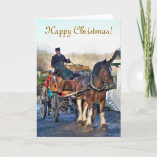 VICTORIAN OLD ENGLAND UK HOLIDAY CARD