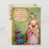 Victorian Old Port Christmas Postcard 