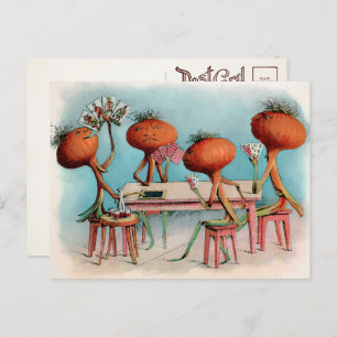 Victorian Onions Playing Cards Postcard