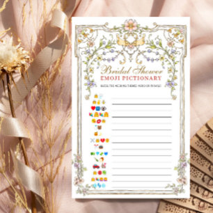Victorian Ornate Grace Floral Bridal Shower Game