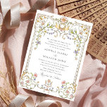 Victorian Ornate Grace Floral Frame Wedding Invitation<br><div class="desc">For further customisation,  please click the "Personalise this template",  then "Edit using Design Tool". Stylish editable easy to use wedding templates,  more items available in the store (invitations,  rsvp,  thank you cards,  stationery & decor). If you need help or matching items,  please contact me.</div>