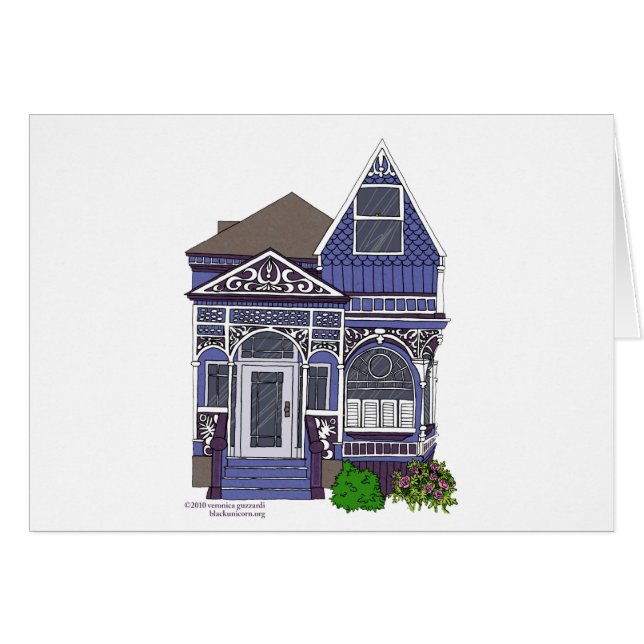 Victorian Painted Lady - Blue (Front Horizontal)