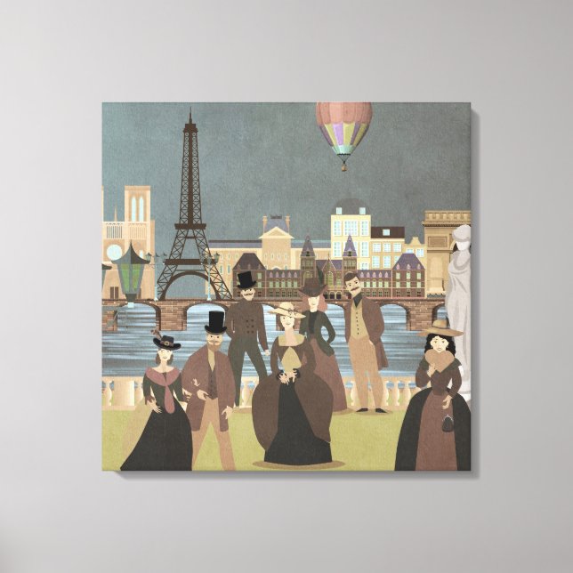 Victorian Paris Canvas Print (Front)