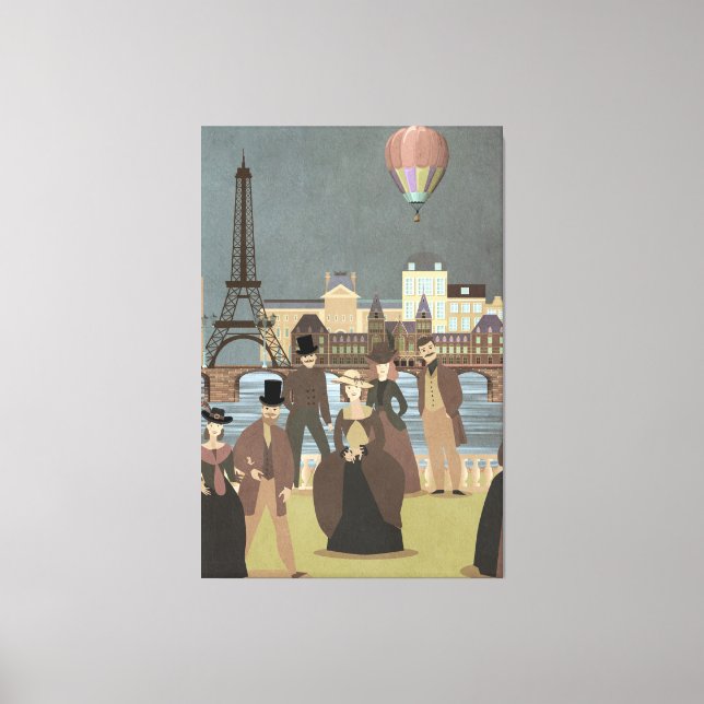 Victorian Paris Canvas Print (Front)