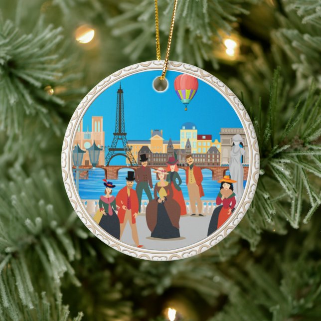 Victorian Paris Ceramic Tree Decoration (Tree)