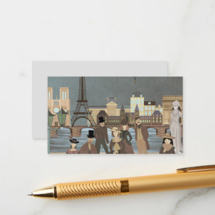 Victorian Paris Enclosure Card