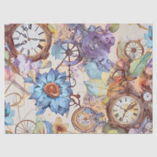 Victorian Pastel Steampunk Pattern  Tissue Paper