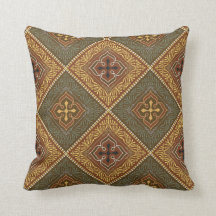 Victorian Pattern - Brown and Green