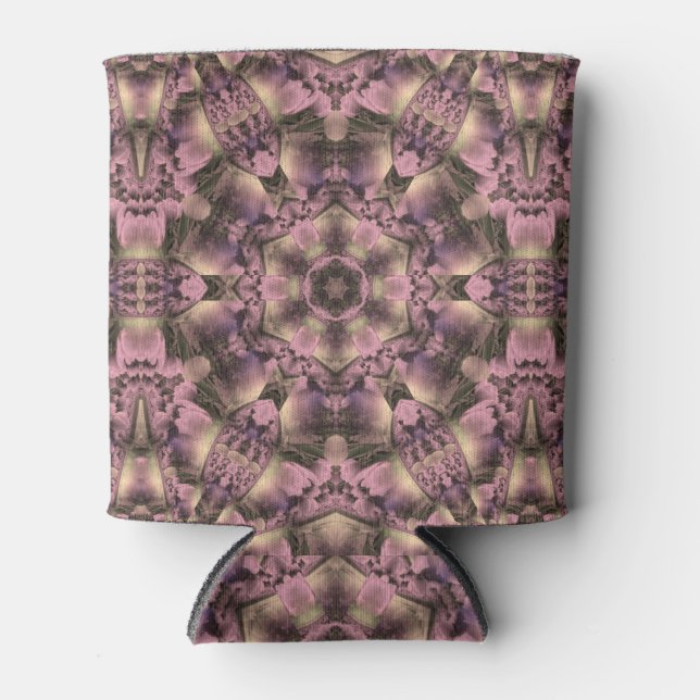 Victorian Pink Antique Can Cooler (Front)