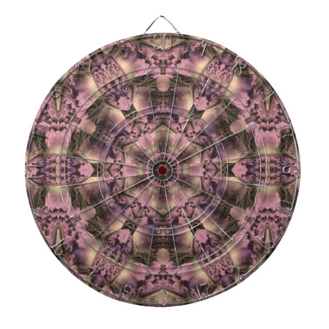 Victorian Pink Antique Dartboard (Front)