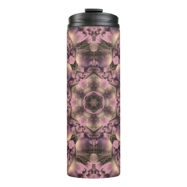 Victorian Pink Antique Thermal Tumbler (Front)