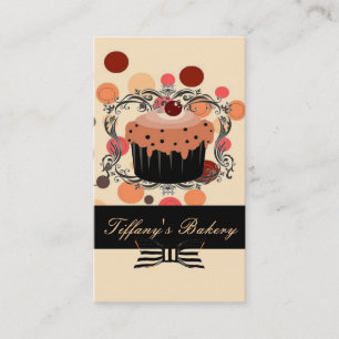 Victorian Pink Boutique Bakery Business Cards