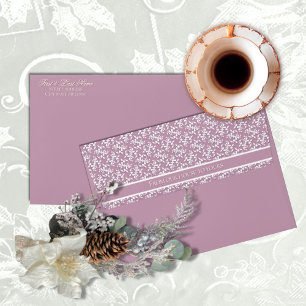 Victorian Pink Enchanted Forest Holiday Envelope
