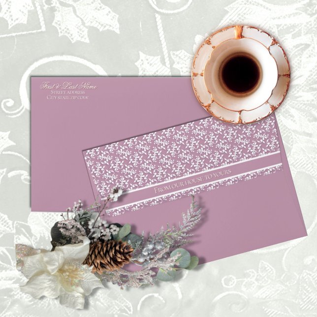 Victorian Pink Enchanted Forest Holiday Envelope (Creator Uploaded)