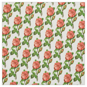 Victorian Pink English Rose Fabric