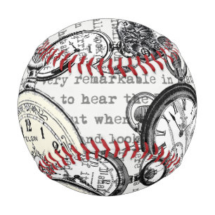 Victorian Pocket Watch Alice in Wonderland Baseball