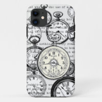 Victorian Pocket Watch Collage Alice Wonderland