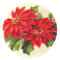 Victorian Poinsettia Christmas sticker