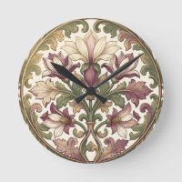 Victorian Purple Cream Ornate Floral