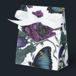 Victorian purple magenta floral butterflies  favour box<br><div class="desc">Perfect for spring, summer, winter or fall events. Elegant vintage style purple flower artwork for botanical, boho, garden, and floral theme occasions. To access the more advanced editing tools, scroll down to "Click to customise further". Once you are in Zazzle's design tool, you can edit fonts, placement, colour, sizing, and...</div>