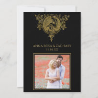 *~* Victorian QR PHOTO RSVP AR6 Ornate Wedding