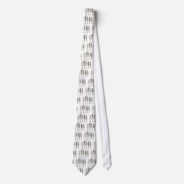 Victorian Quills Ink Design Tie (Front)
