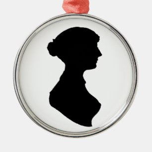 Victorian Regency Woman Silhouette Independent Art Metal Tree Decoration