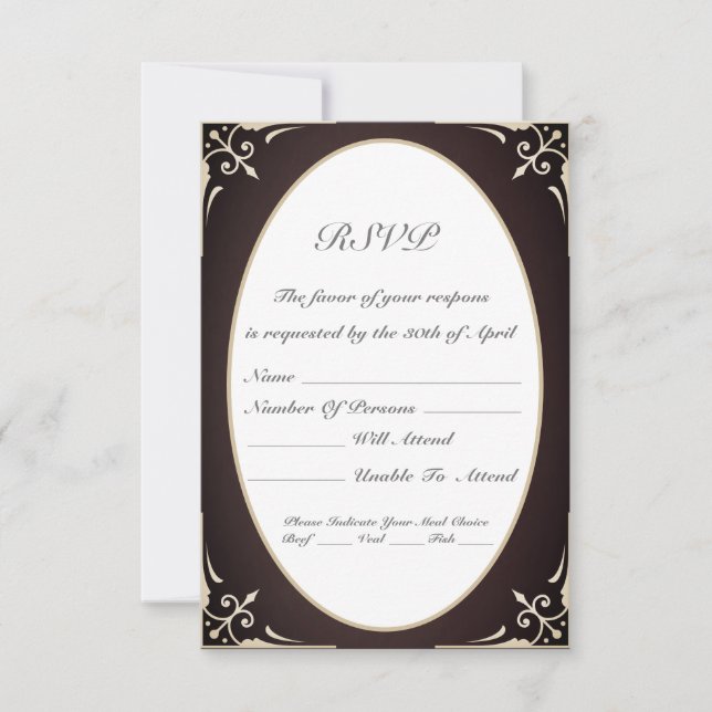 Victorian Response Card (Front)