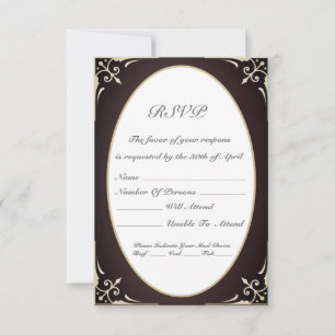 Victorian Response Card