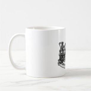 Victorian Rocking Horse Engraving Vintage Nursery Coffee Mug