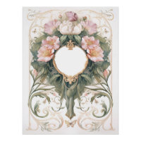 Victorian Romance Floral Background