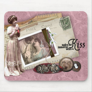 Victorian Romantic Love Letters Mouse Pad