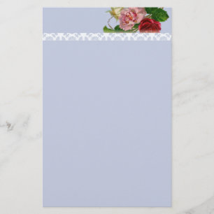 Victorian Rose and Pattern Stationery