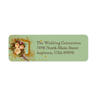 Victorian Rose Bouquet Address Labels