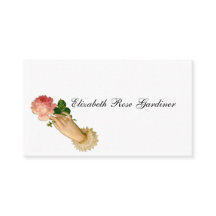Victorian Rose Calling Card