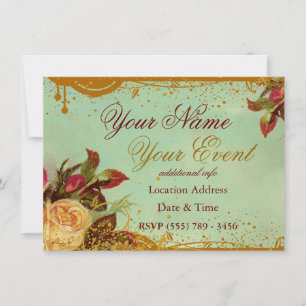 Victorian Rose Fancy Invitation Announcement