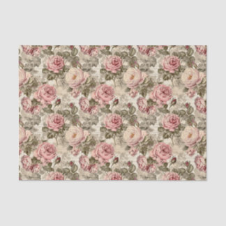 Victorian Rose Floral Ephemera Decoupage Tissue Paper