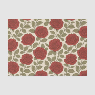 Victorian Rose Garden Vintage Floral Tissue Paper