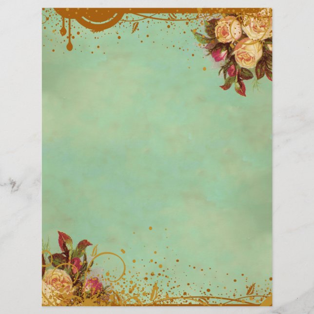 Victorian Rose Letterhead (Front)