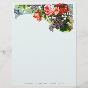 Victorian Rose ~ Letterhead Design