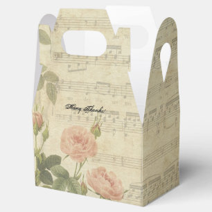 Victorian Roses and Music Personalised Favour Box