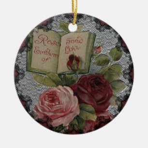 Victorian Roses Emblem of Love Ornament