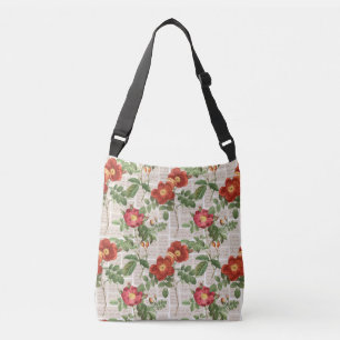 Victorian Roses Heritage Illustrations Collection Crossbody Bag