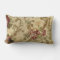 Victorian roses on lumbar throw pillow