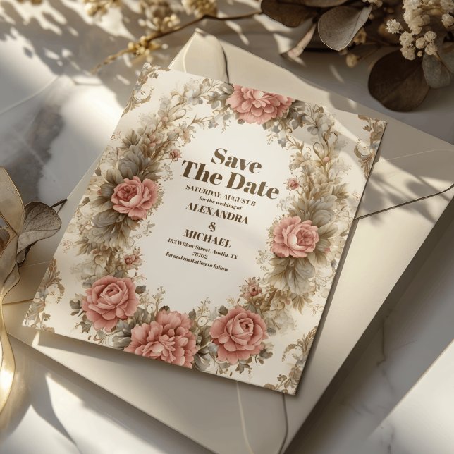Victorian Royal Elegance Wedding Save The Date (Creator Uploaded)
