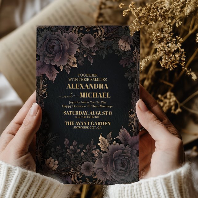 Victorian Royal Gothic Wedding Invitation (Creator Uploaded)