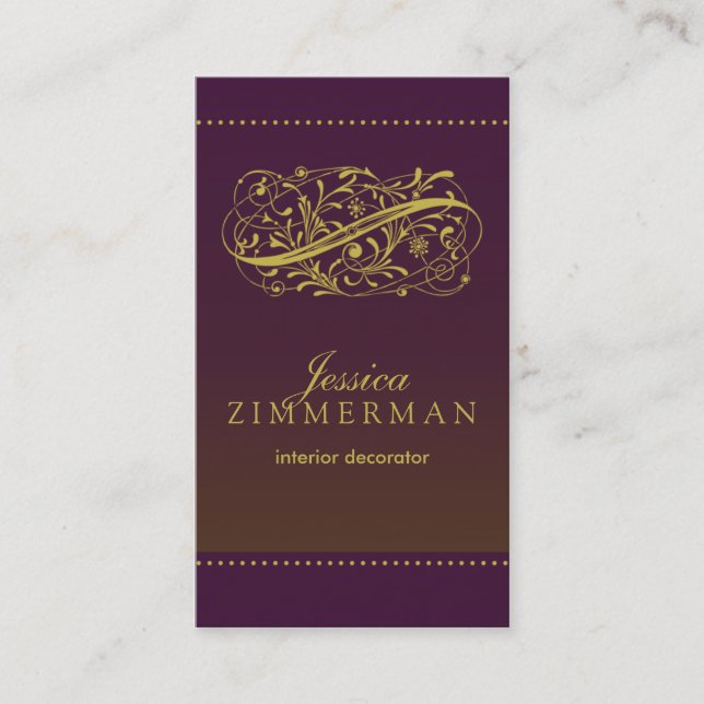 Victorian Royalty Business Card (Front)