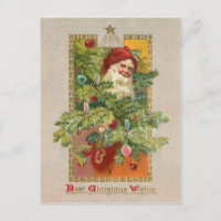 Victorian Santa and Christmas Tree