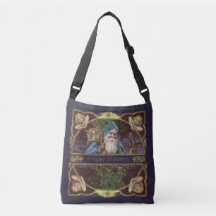 Victorian Santa Angels Christmas Antique Crossbody Bag
