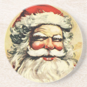 Victorian Santa Christmas Coaster